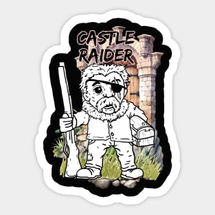 Castle Raider Hunter Thief Archeologist Scavenger DnD fantasy character Sticker